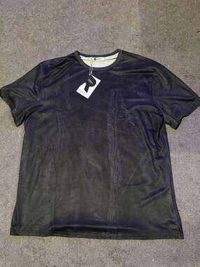 Runcati Men's Short Sleeve Casual Crewneck Texture Knit T-Shirt New
